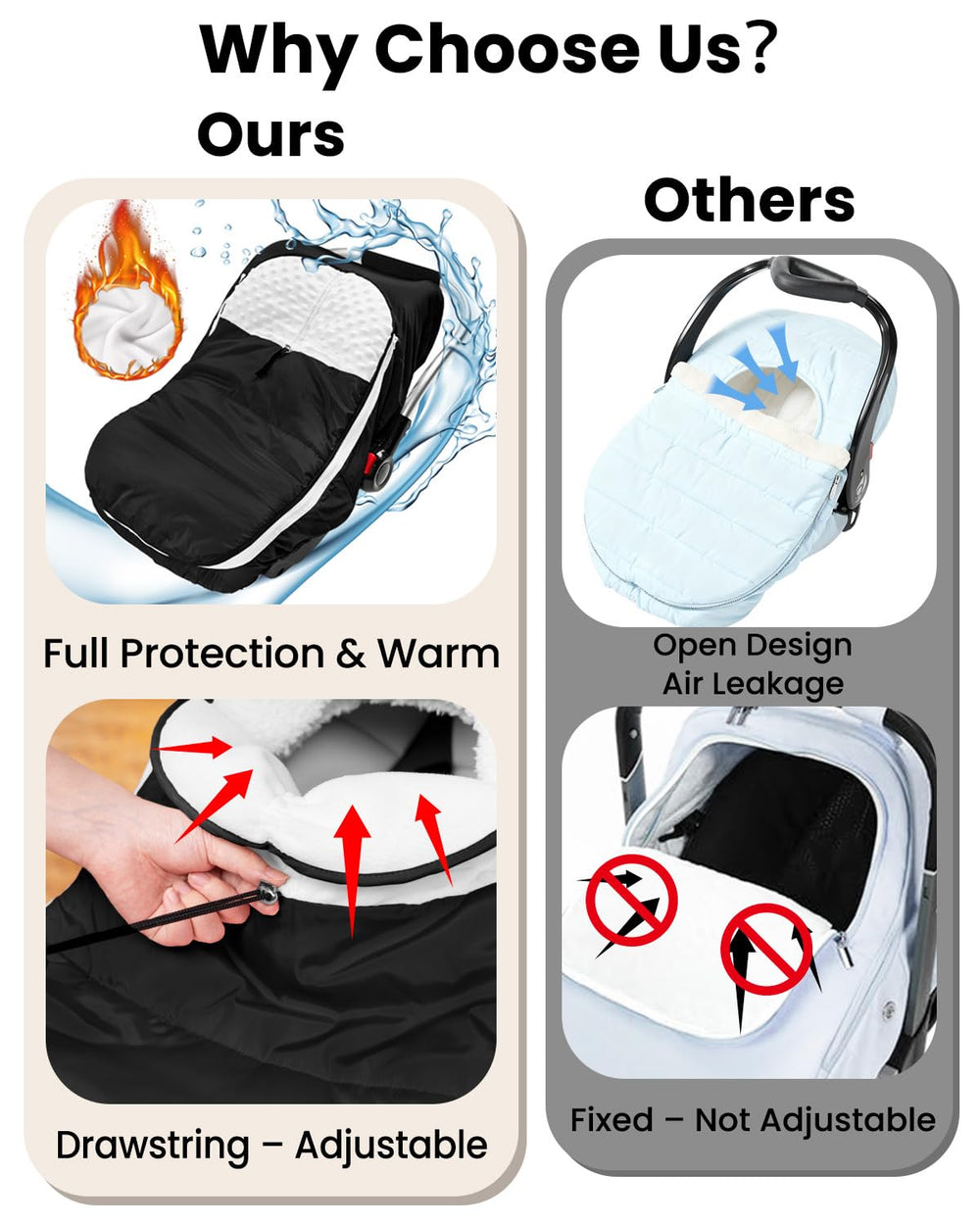 TinyPalsa front flap features a drawstring to stay fixed during interactions.