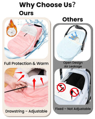 TinyPalsa universal-fit edges stretch to secure most infant seats.