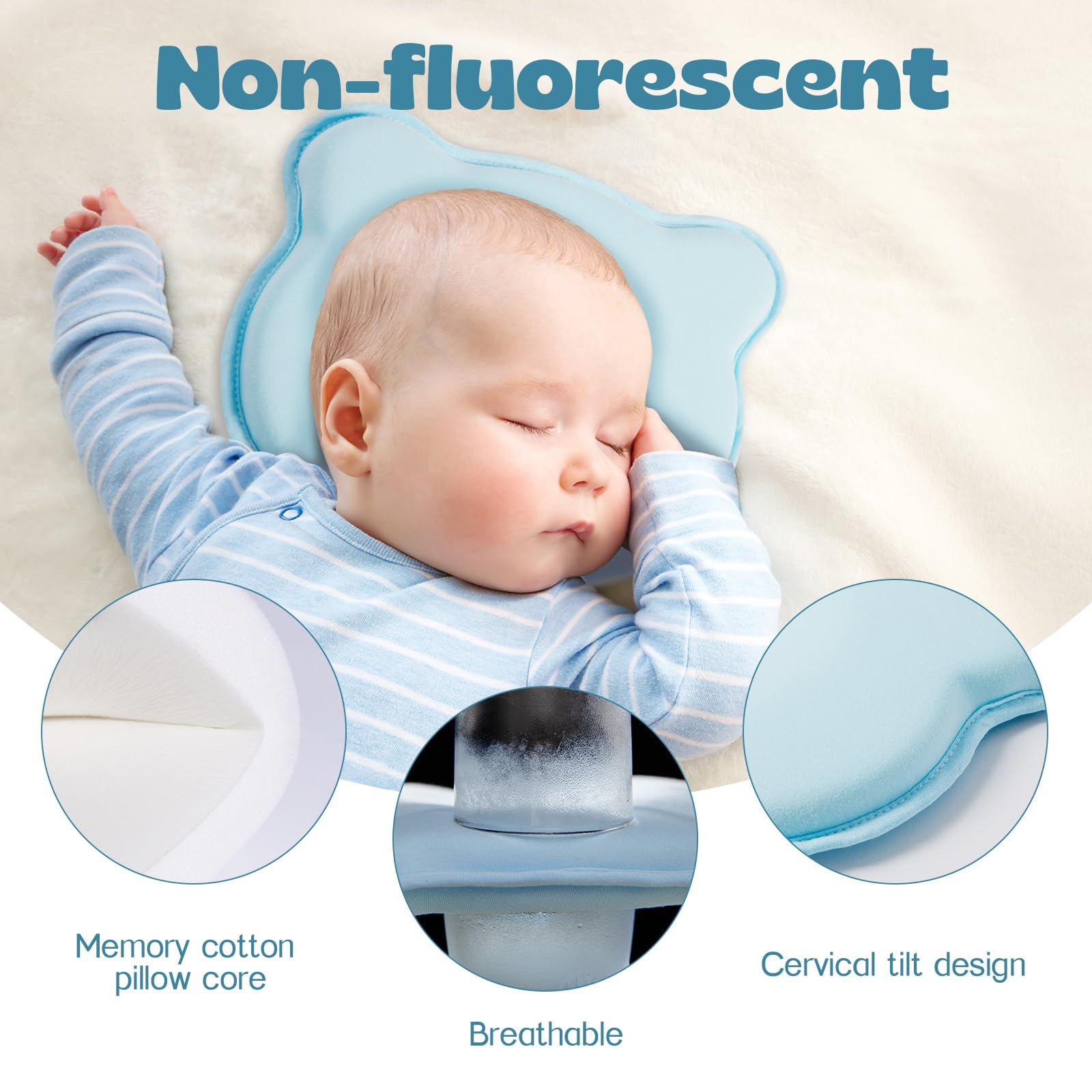 TinyTotsJoy breathable 5D mesh cover promotes airflow for a cool sleep.