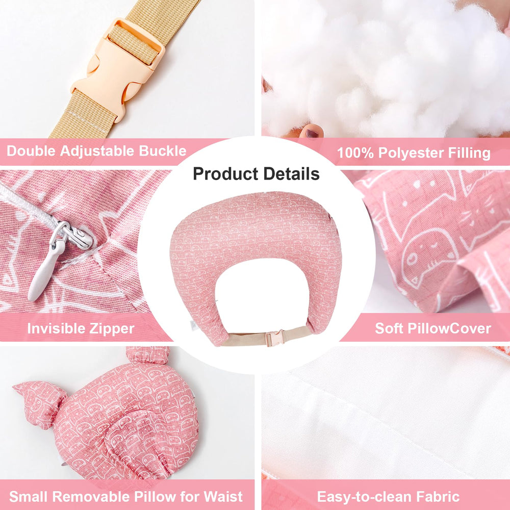 TinyTotsJoy nursing pillow with removable cover is easy to clean for busy parents