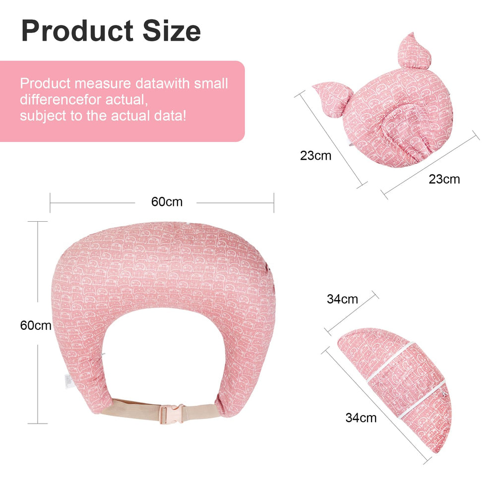 TinyTotsJoy nursing pillow for standing feeding with height-adjustable support