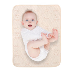TinyTotsJoy waterproof large changing pad keeps messes contained during diaper changes.