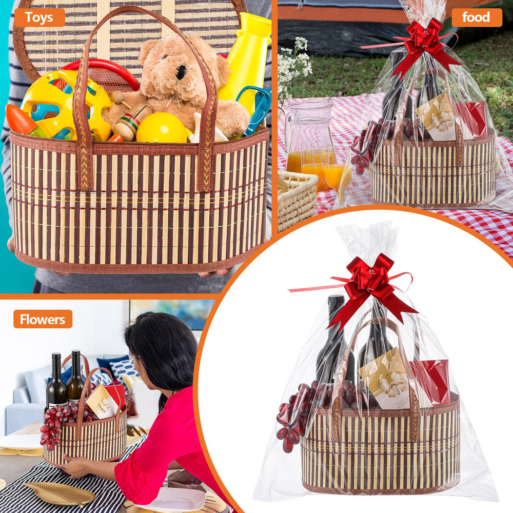 Tioncy foldable gift baskets save storage space when not in use.