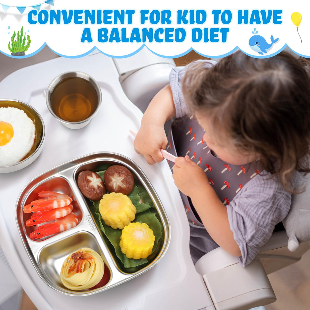 Tioncy kids dinner set complete 15-piece collection for daily meals