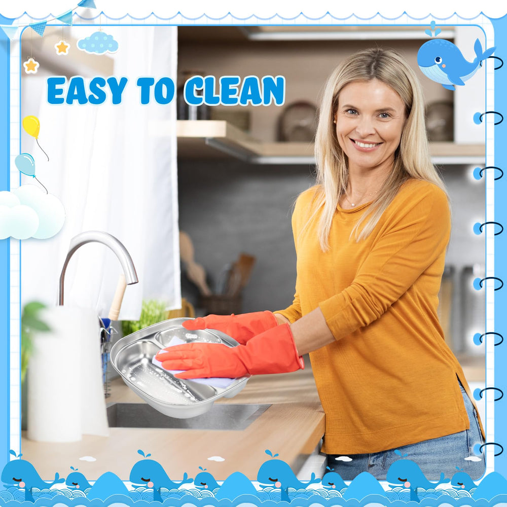 Tioncy kids dinner set dishwasher-safe for quick cleanup