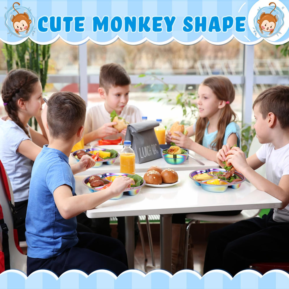 Tioncy rainbow kitchen set highlights durable, dishwasher-safe dinnerware for everyday use.