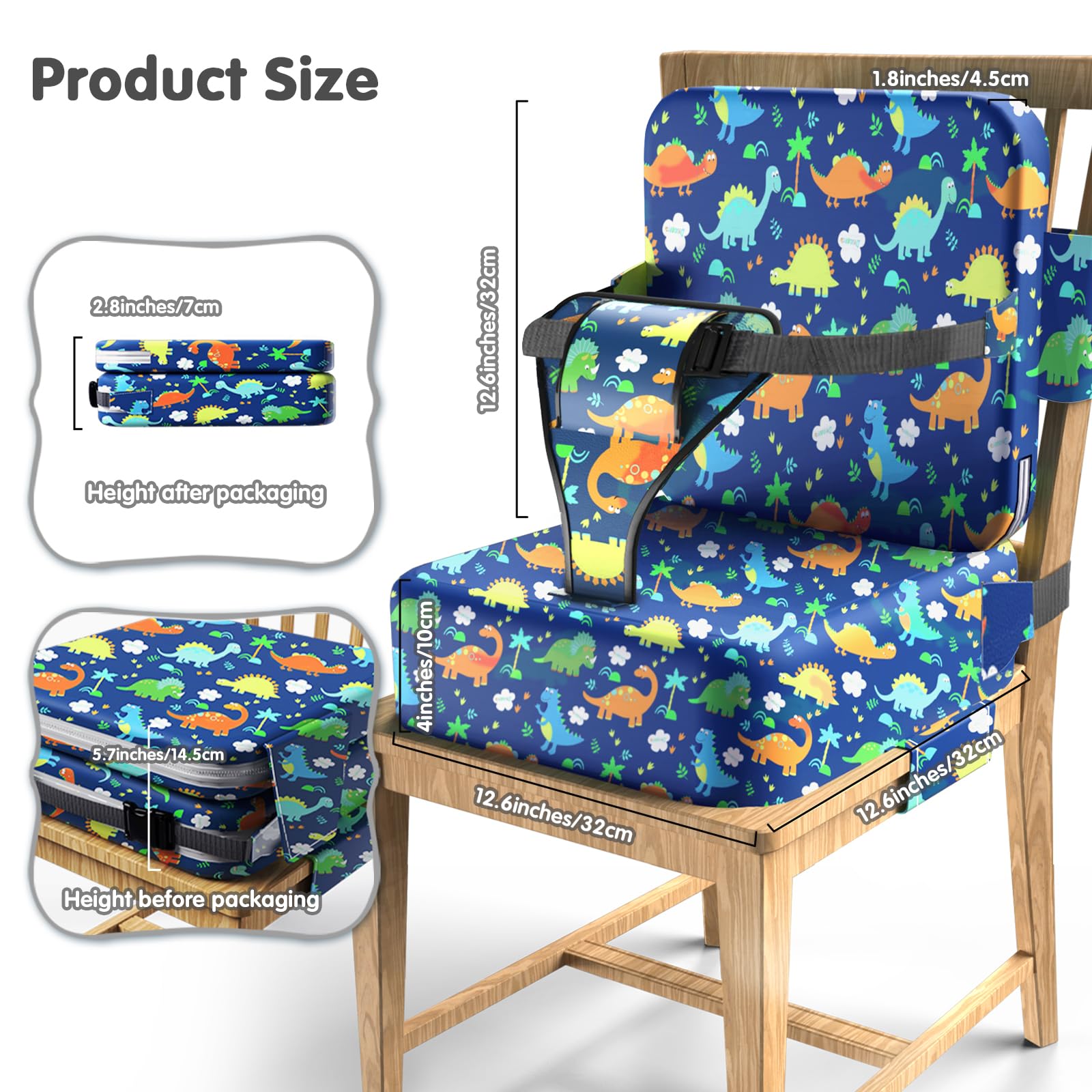 TIOPSUUO 2-pack booster seats offer portable dining safety.