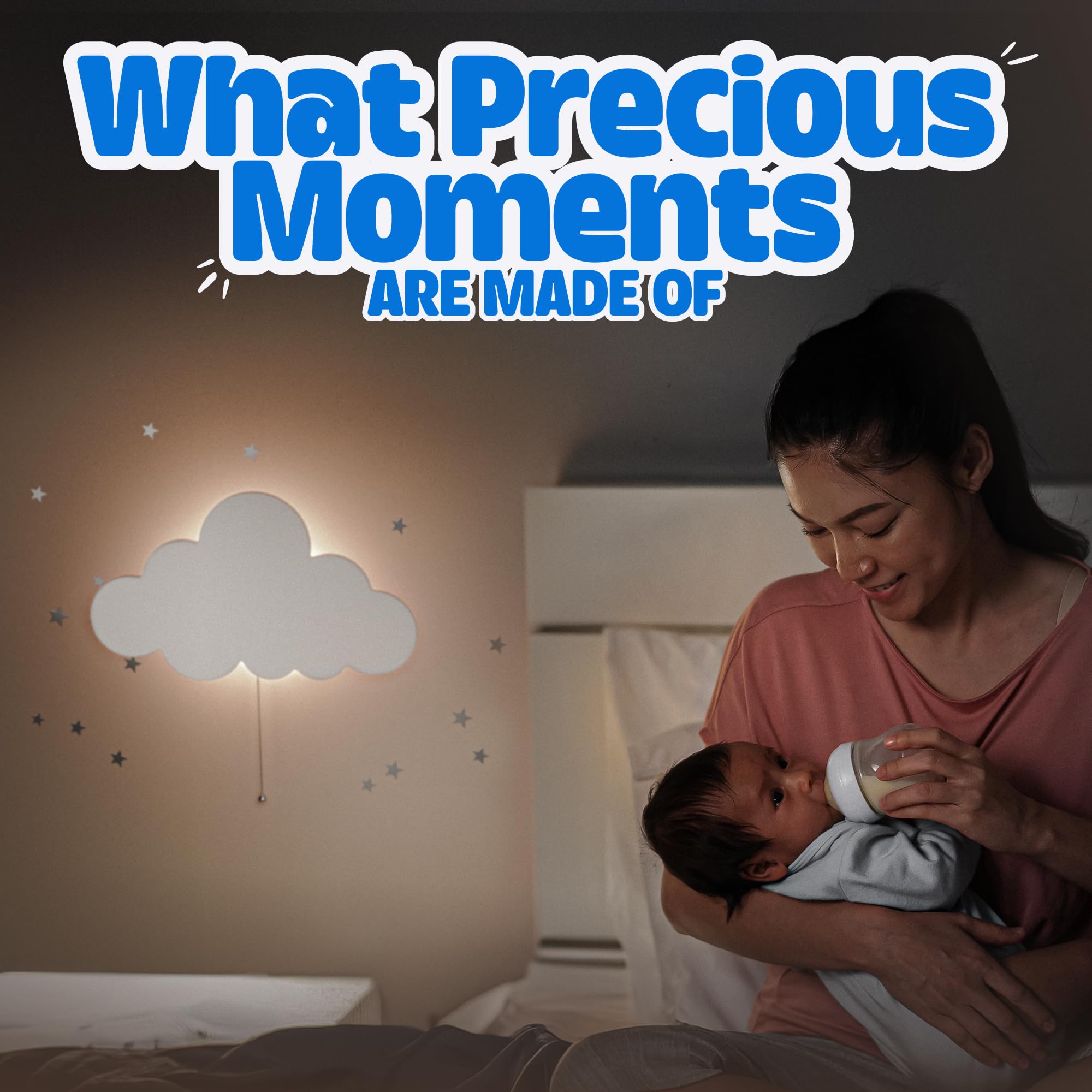 Tip perk Cloud Light battery-operated setup for cordless, easy installation.