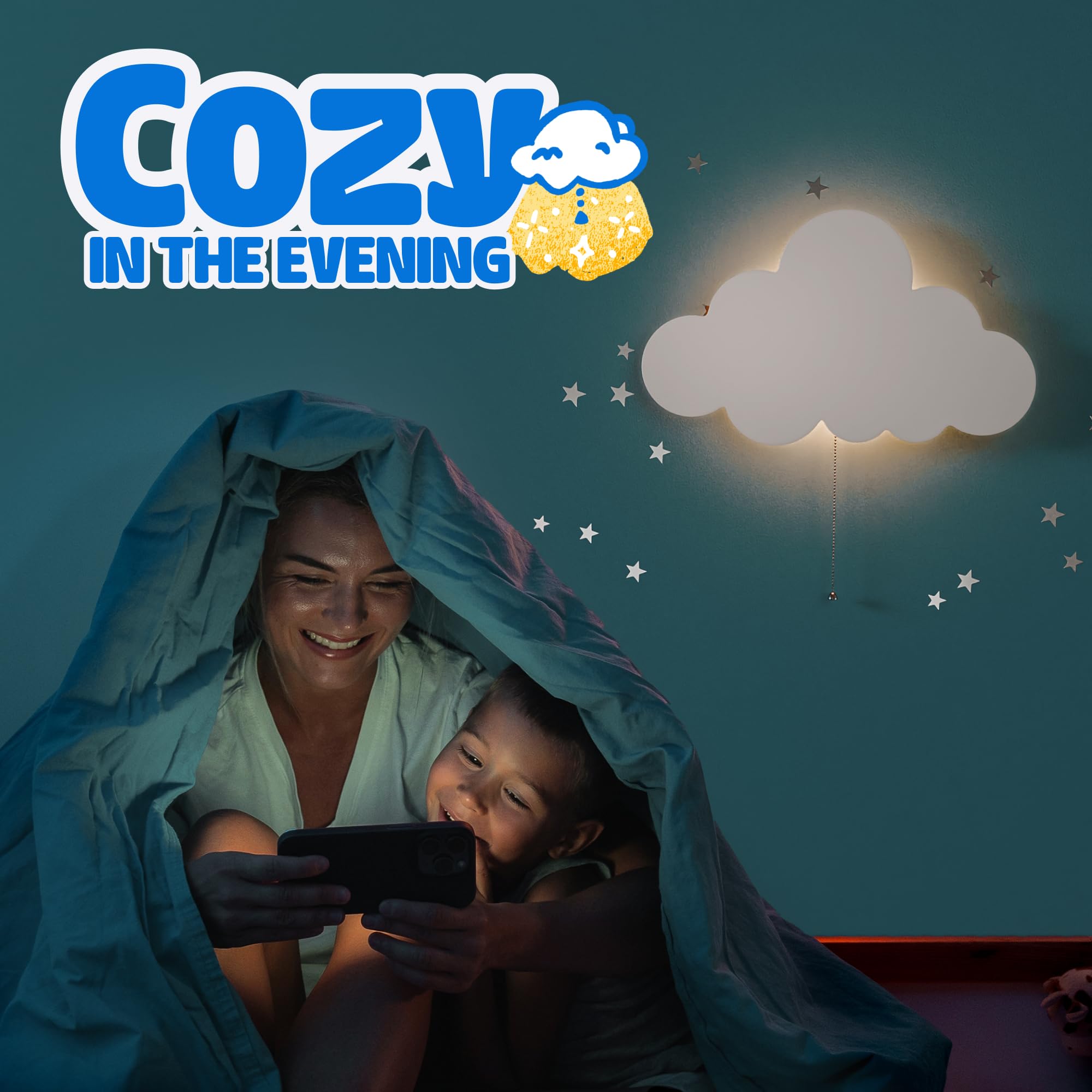 Tip perk Floating Cloud Wall Lamp serves as a night light for late-night feeds