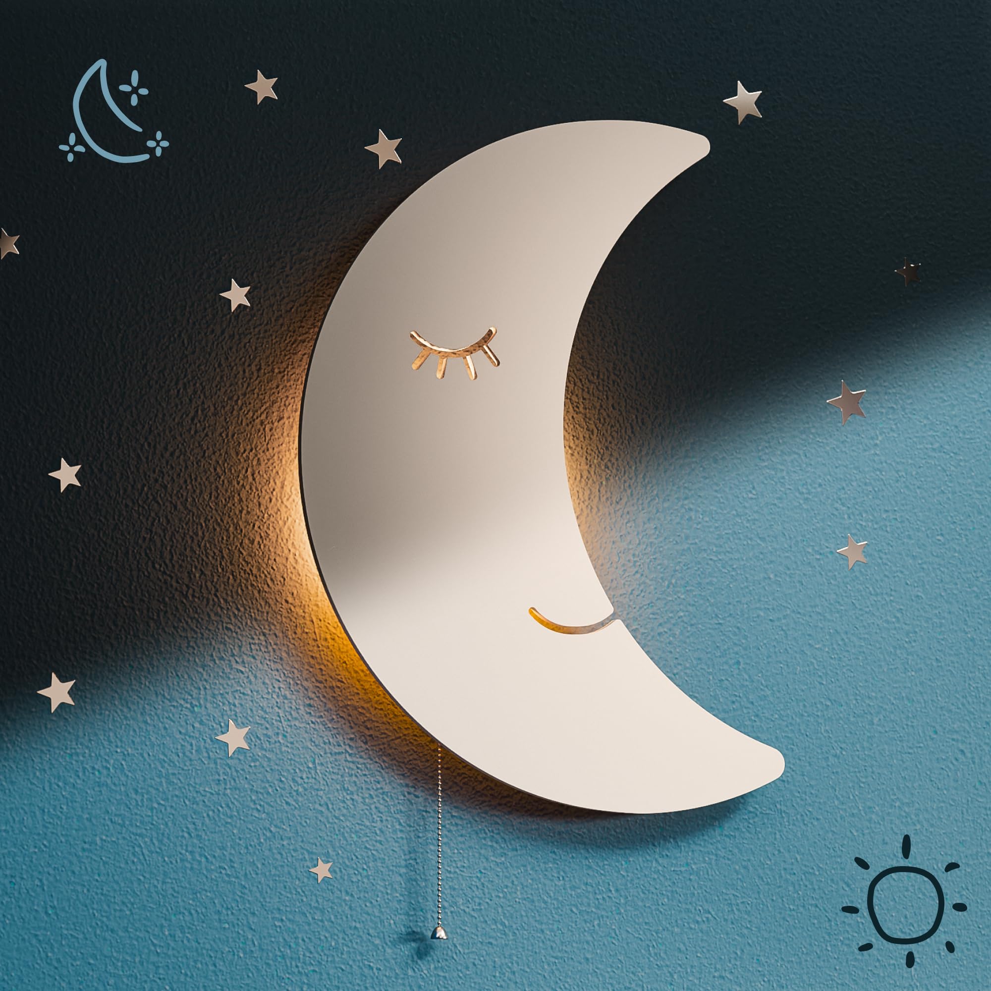 Tip perk Moon Lamp enhances the child’s room ambiance