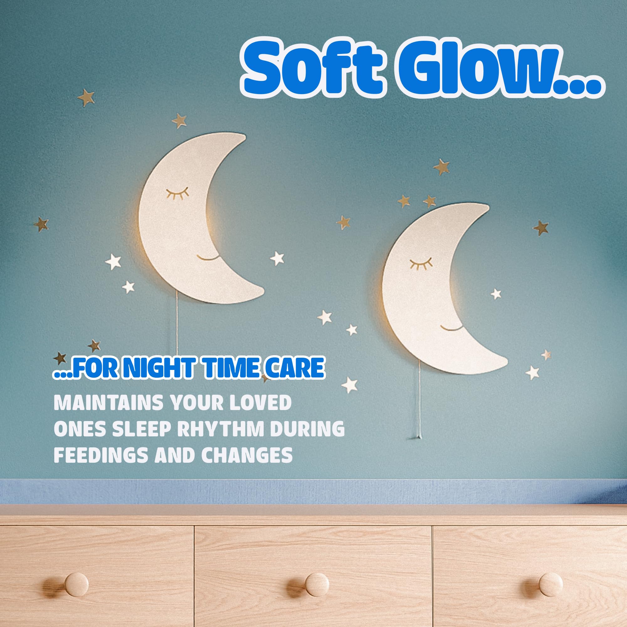Tip perk Moon Lamp decor for kids bedroom with warm glow