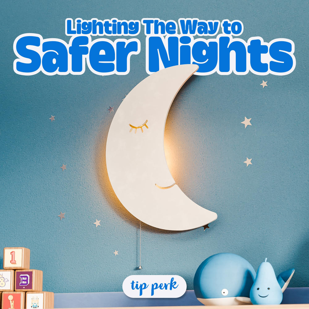 Tip perk Moon Lamp wall-mounted without cords for neat setup