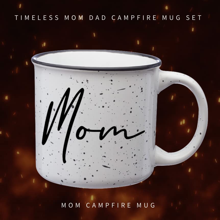 Tipit Dad Campfire Mug close-up showing vibrant, two-sided print
