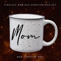 Tipit Dad Campfire Mug close-up showing vibrant, two-sided print