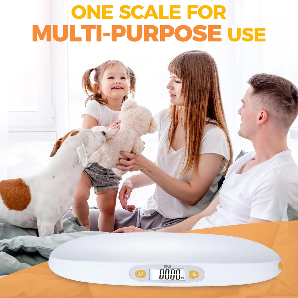 Tipre baby scale enables gentle, convenient growth checks at home.