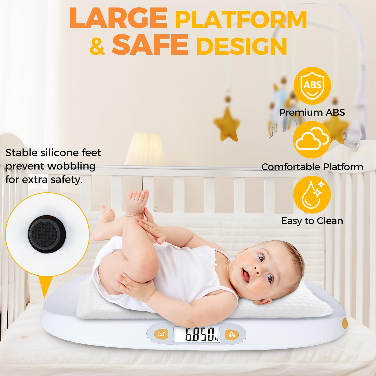 Tipre scale supports kg and lb units for versatile weight monitoring.