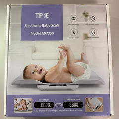 TIPRE infant-scale curved platform designed for safe baby weighing