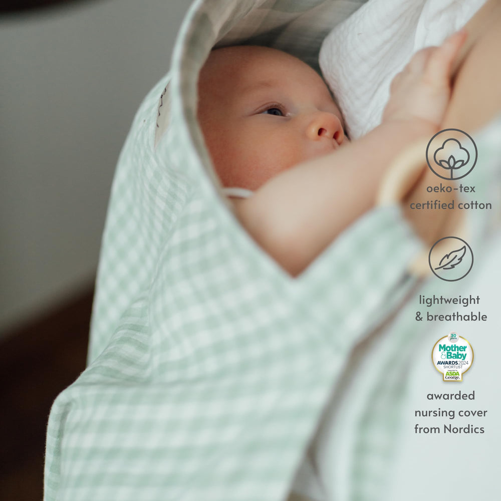 TISU nursing cover is machine washable for easy care.