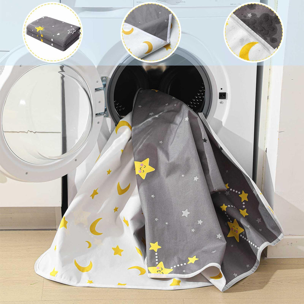 Tisancy bed pad washable up to 300 times for repeated use.