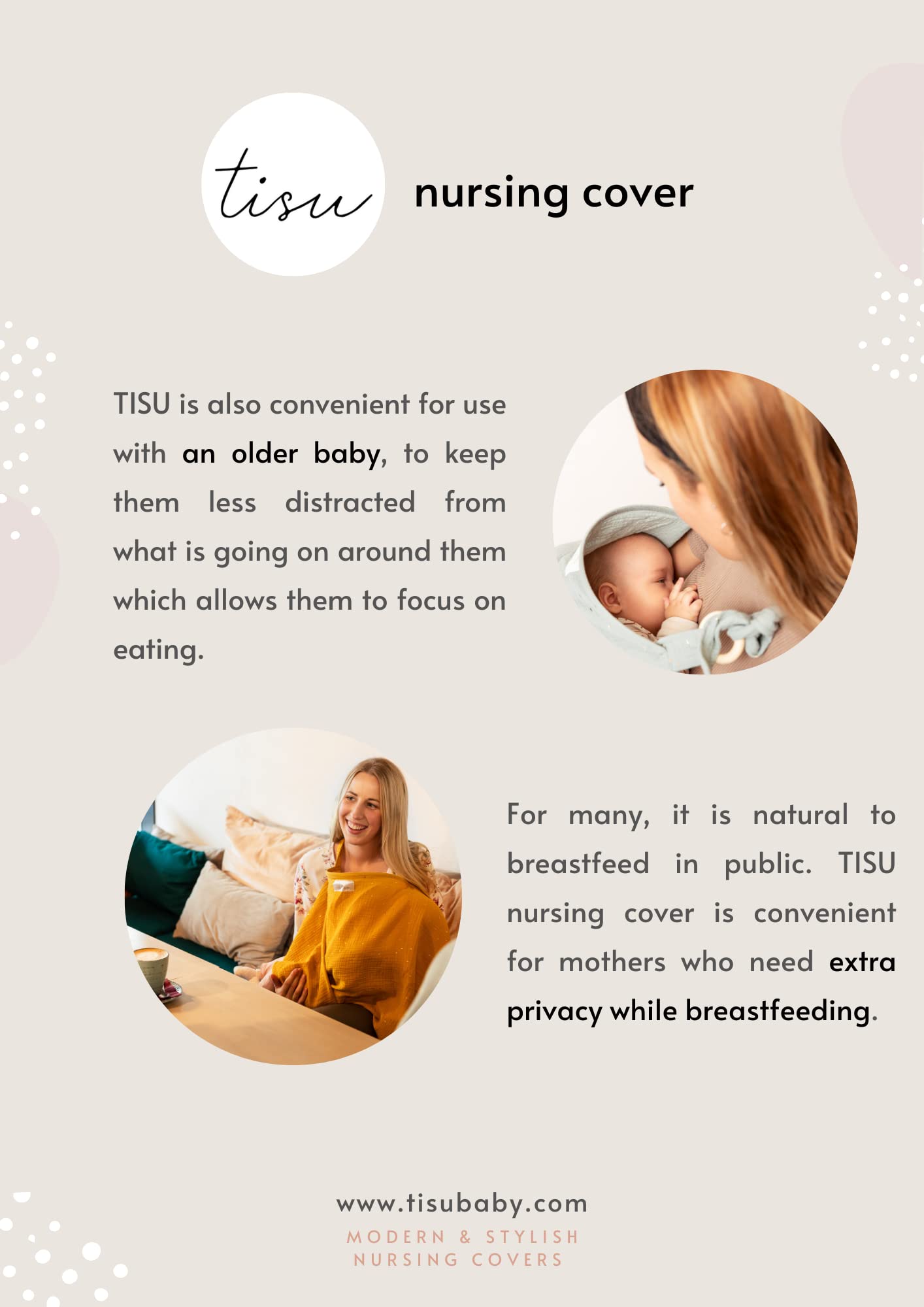 TISU nursing cover car-seat stroller use for versatile privacy