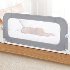 Tivellary 59-inch bed rail with adjustable height for different beds.