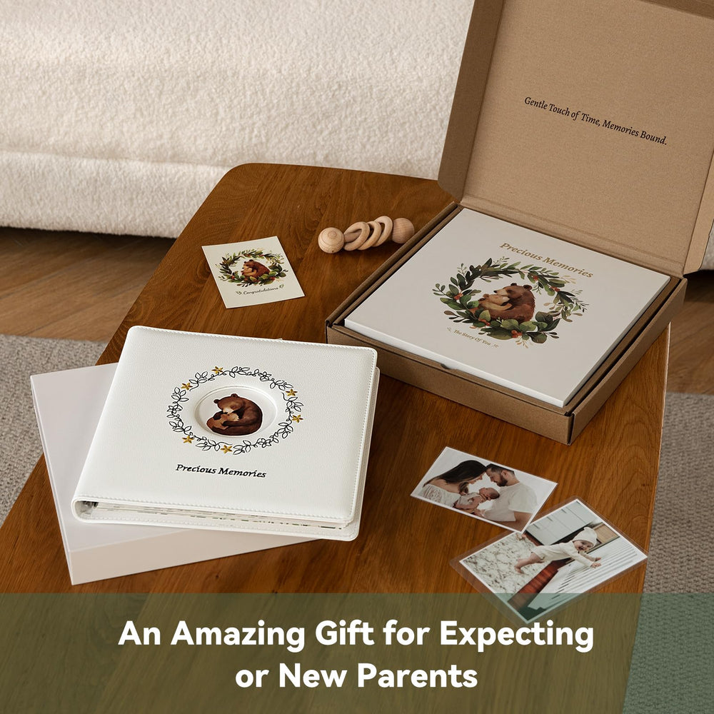 Tivellary greeting card included with baby memory book for baby shower gifts