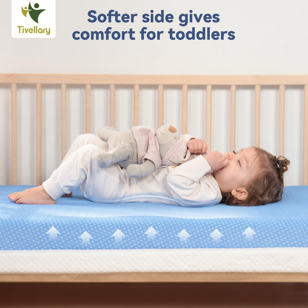 Tivellary breathable knitted cover enhances airflow for baby sleep.