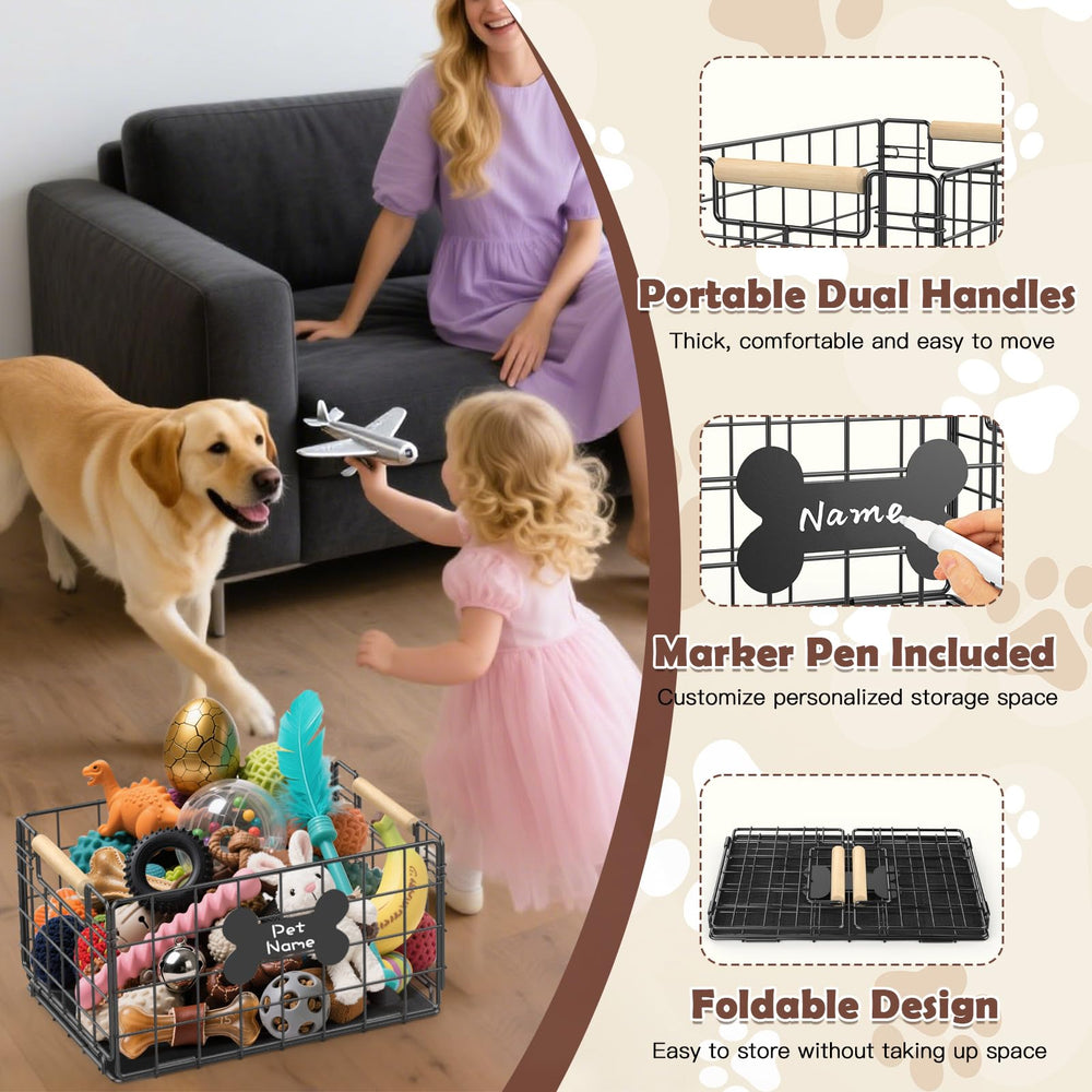 Marker pen included to customize your Tivray bin for your pet.