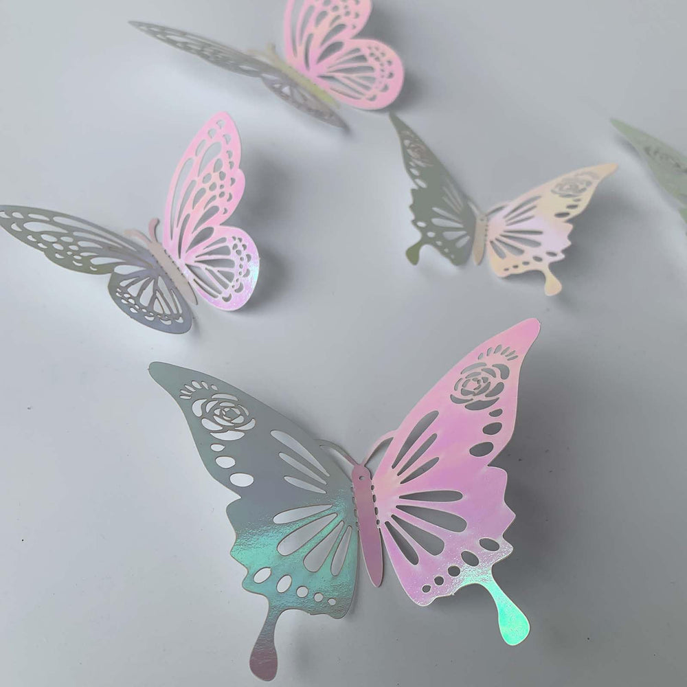 Tixiquns laser pink butterfly cake topper ready butterfly decor for celebrations.