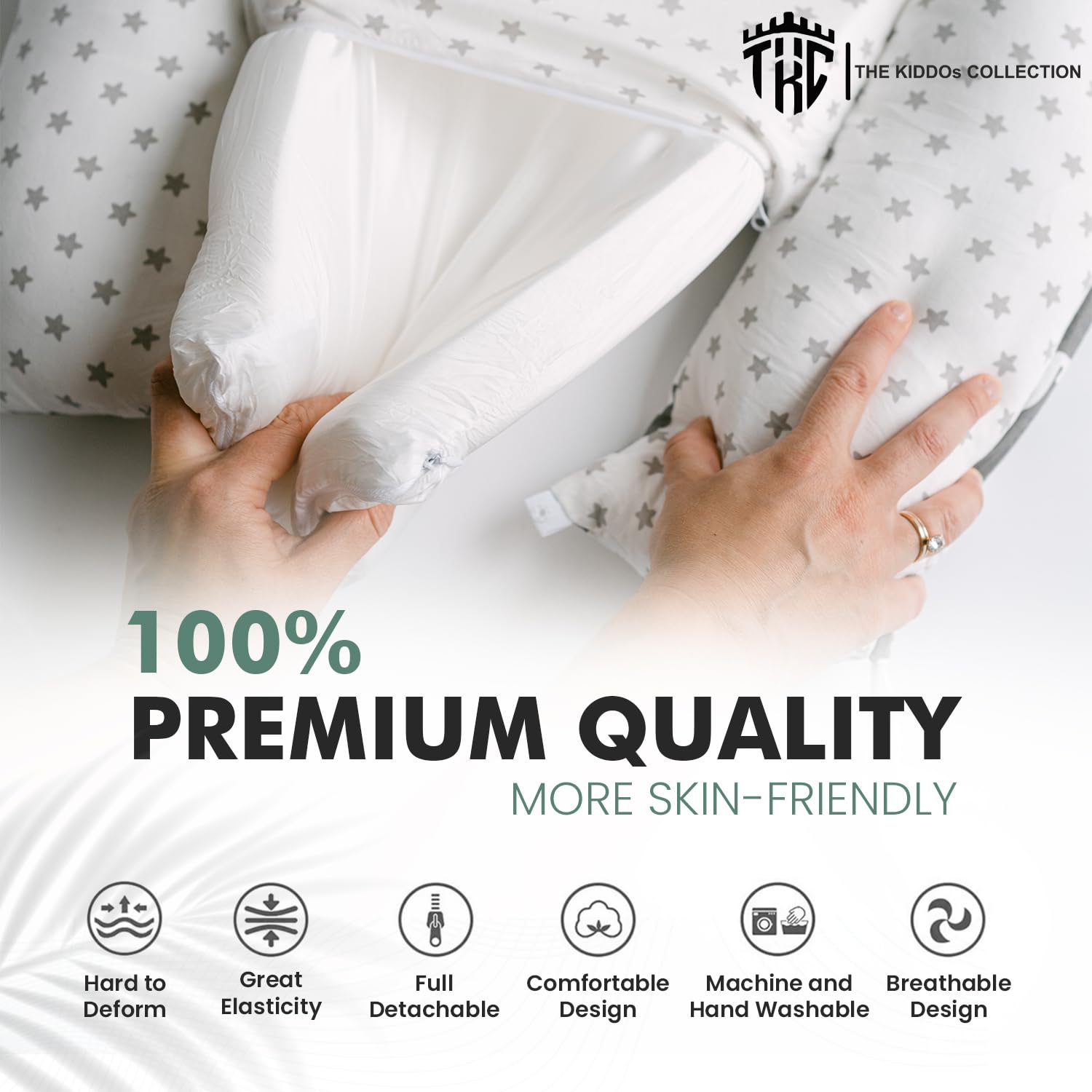 1.6-inch sponge pad offers gentle support during activities.