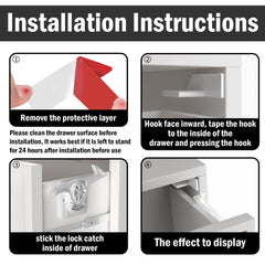TLAUHANG easy installation lets you mount on most drawer fronts quickly.