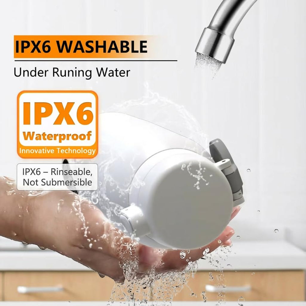 TLTWHS IPX6 rinseable design cleans easily after trips.