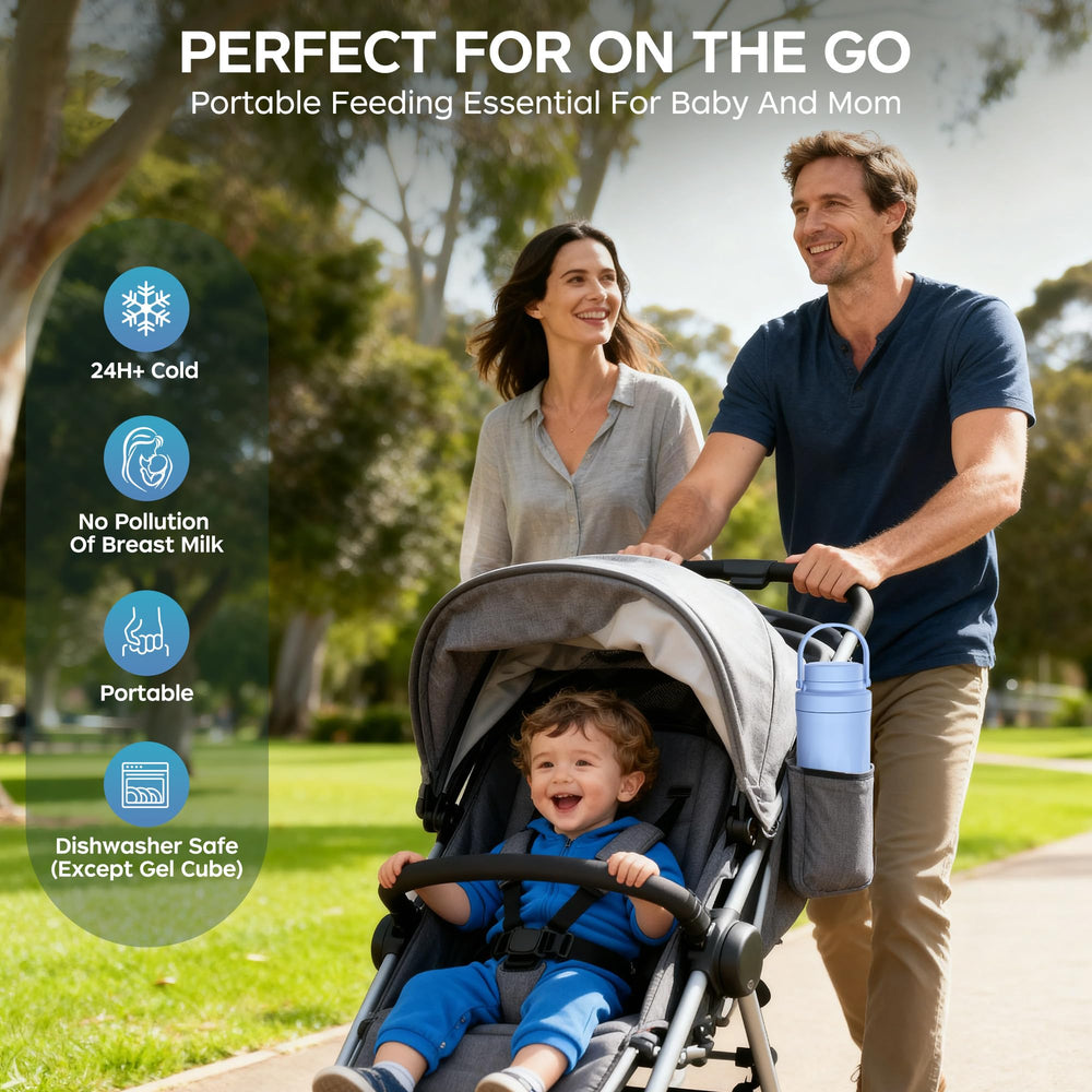TMVAP smart portable milk cooler for commuting and trips