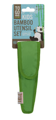 TO GO WARE Kiwi Green utensils with spoon and fork, heat- and stain-resistant material.