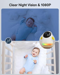 TOAIOHO 1080p night vision delivers clear night-time viewing.