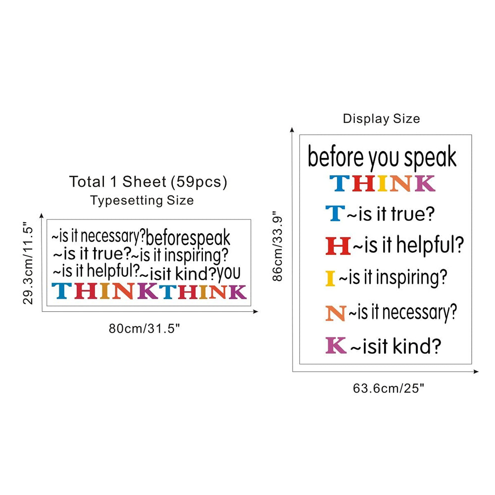 TOARTi UV-printed quote wall sticker with vivid color