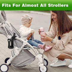 Tobeelec 6in1 rotatable cup holder attached to a bike for easy access.