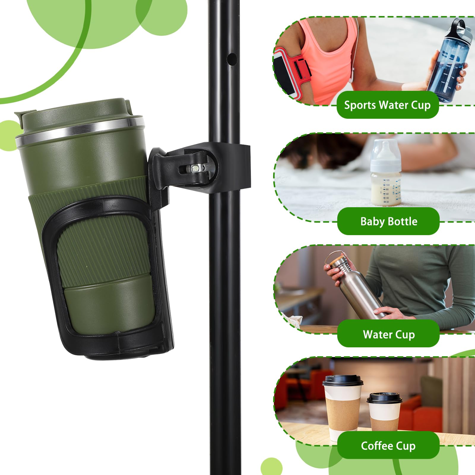 Tobeelec 6in1 wide compatibility for mugs, bottles and cups.