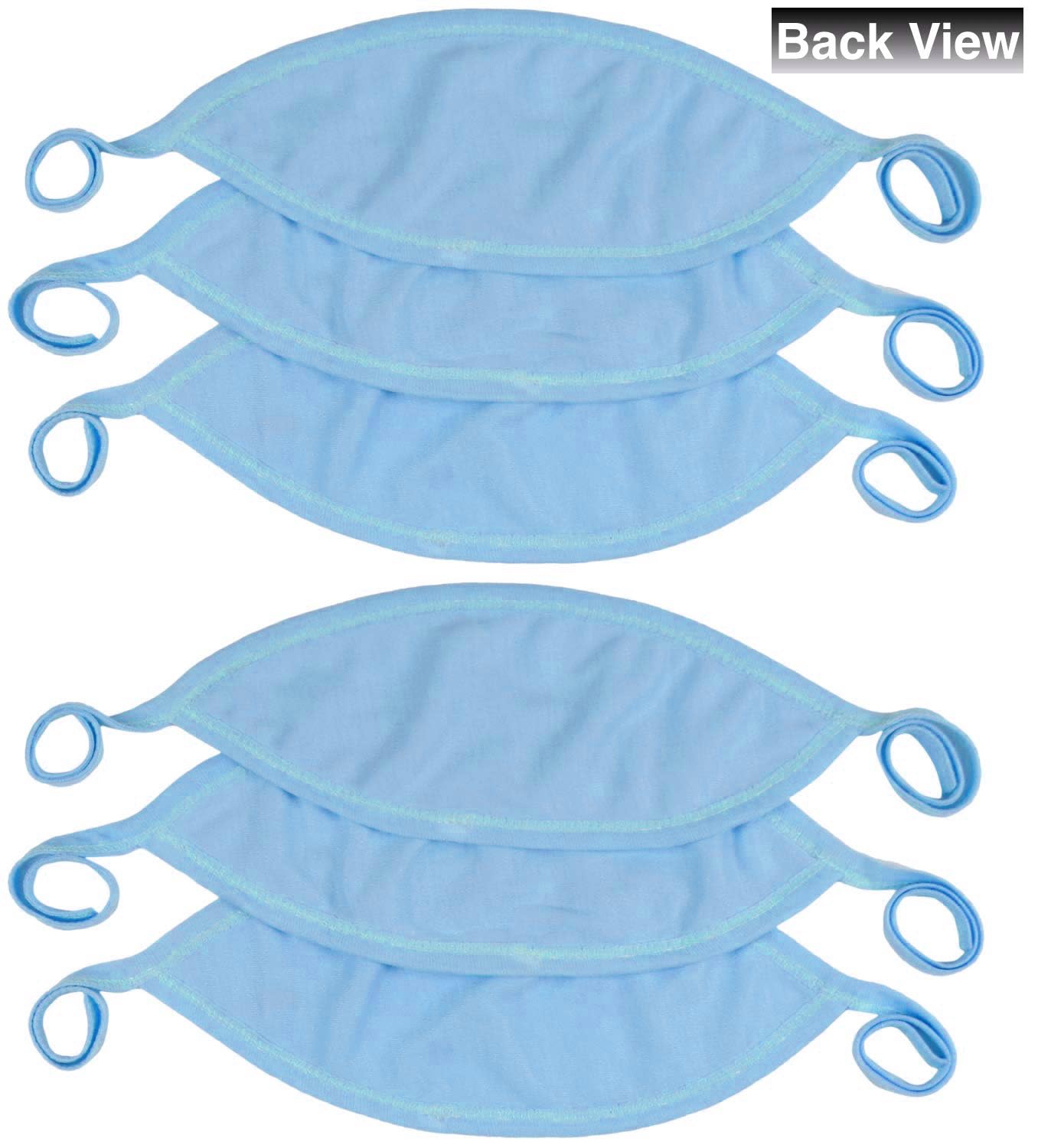ToBeInStyle blue fabric-closeup reveals soft, breathable texture for delicate skin