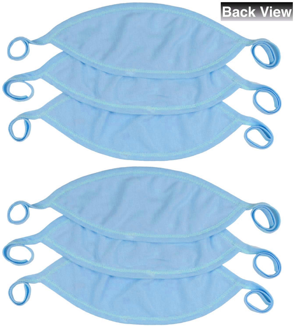 ToBeInStyle blue fabric-closeup reveals soft, breathable texture for delicate skin