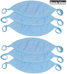 ToBeInStyle blue fabric-closeup reveals soft, breathable texture for delicate skin