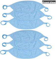 ToBeInStyle blue belly binder on-baby image demonstrates comfortable under-clothing wear