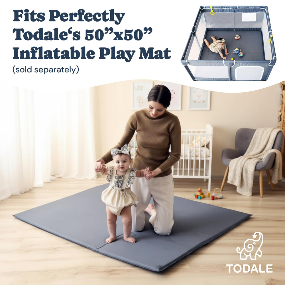 Todale Play Pen for indoor or outdoor use, convenient and versatile.