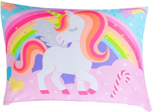 Todays Kids pillowcase-included-30x20 completes the unicorn bedding set.