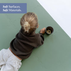 Toddlekind foam playmat tiles assembled to create a comfy crawl space.