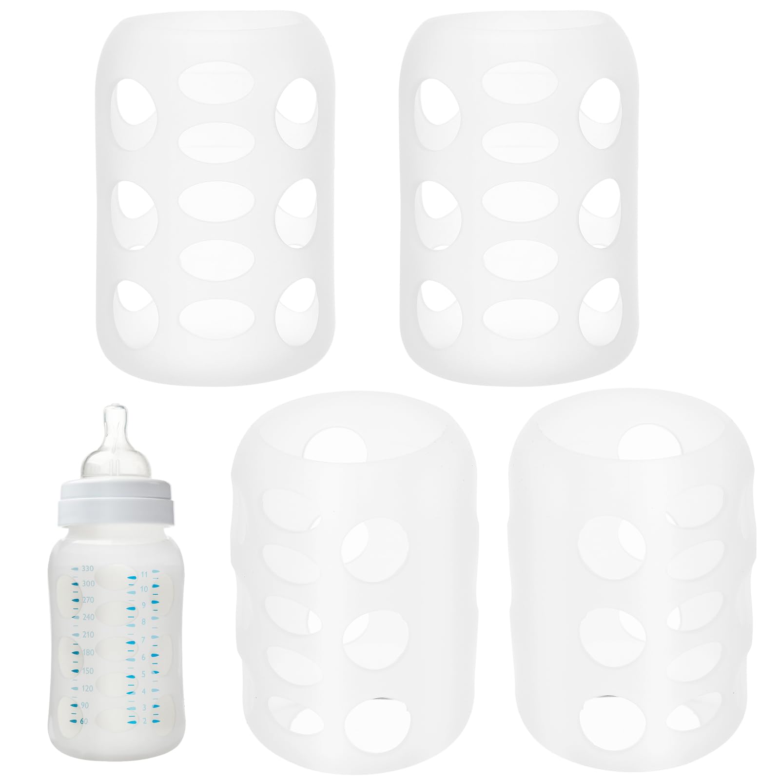 Toddmomy bottle cover with soft non-slip grip for secure handling during feeds