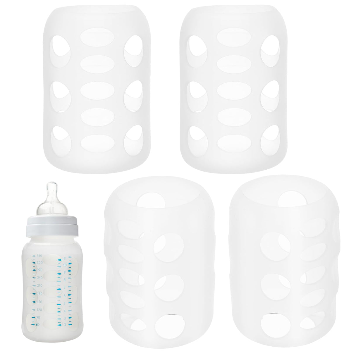 Toddmomy bottle cover with soft non-slip grip for secure handling during feeds