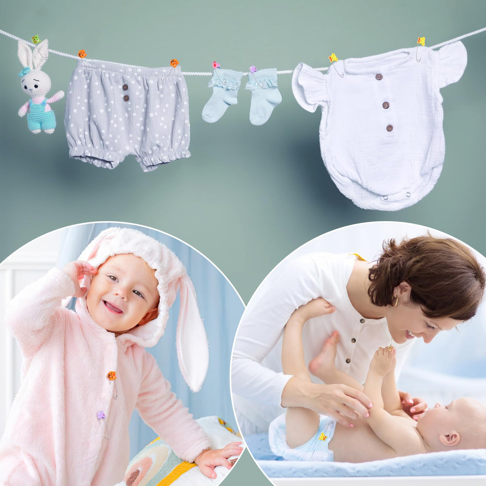 Toddmomy pins are dishwasher-safe for quick sanitizing.