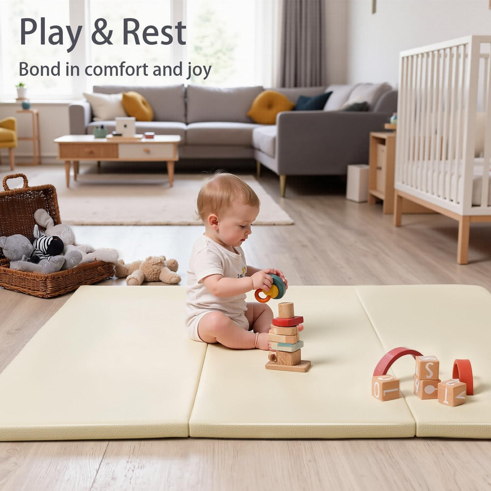 TODIBY baby play mat supports tummy time and crawling sessions.