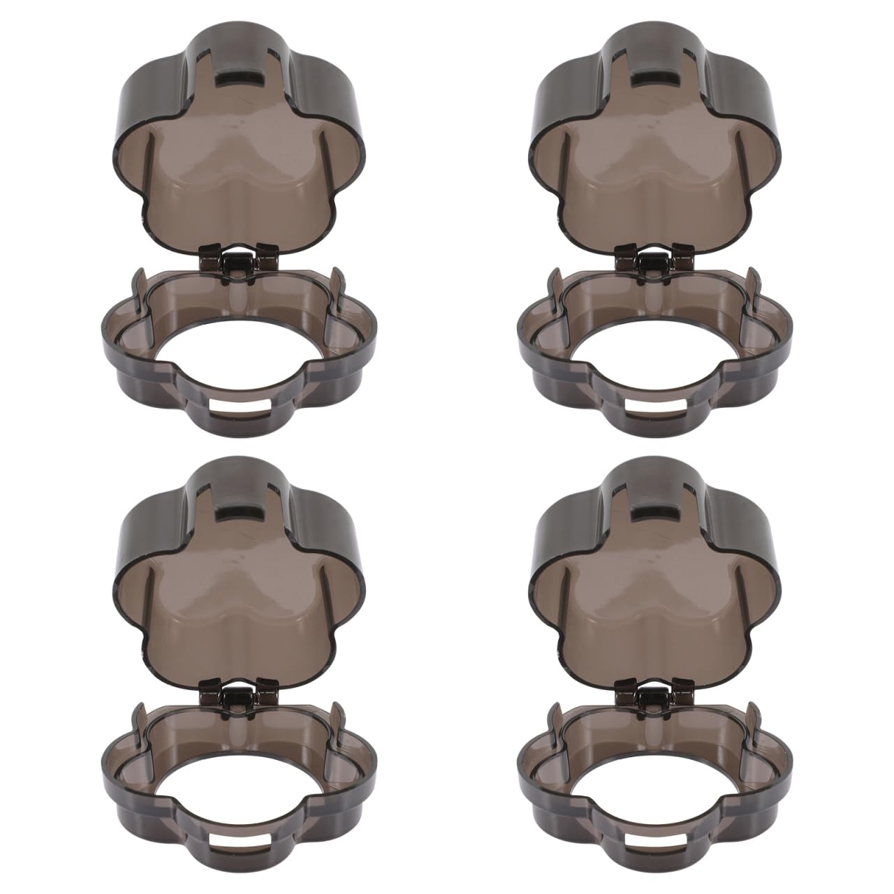 Toddmomy knob covers on a transparent pack shield gas stove controls from curious children.